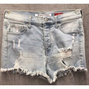 Celebrity Pink Denim Shorts Size 9/29 The Brat Cut Off Factory Destroyed